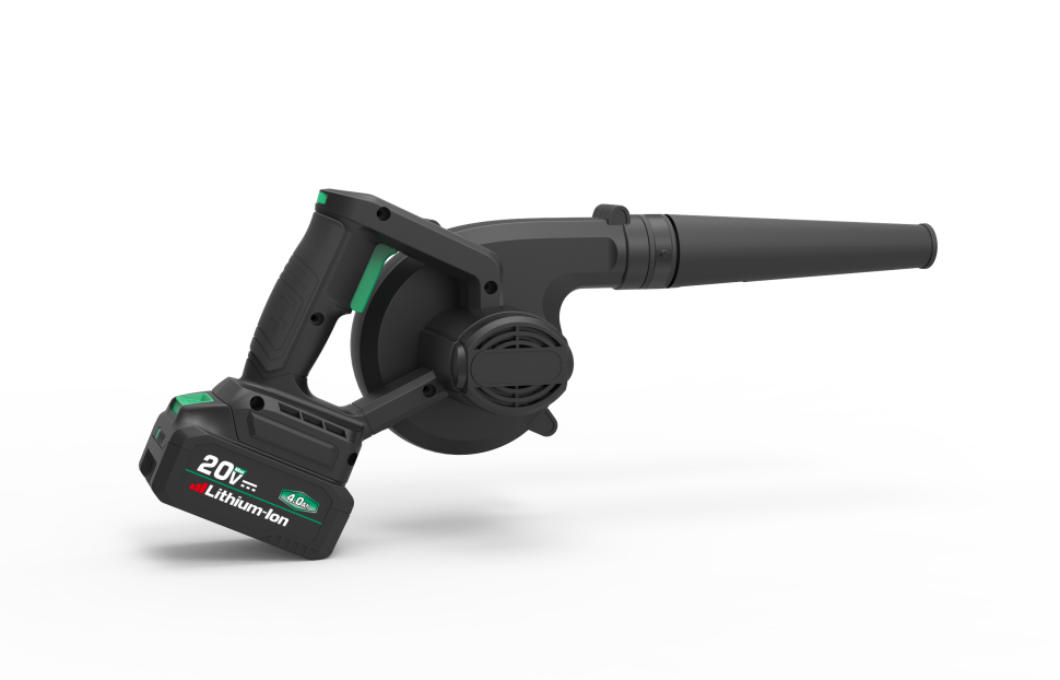 Аккумуляторная воздуходувка DWT AHLP-20-2, 20В, 244,8 км/ч, 192 м³/ч, в комплекте с аккумулятором 2 А·ч и ЗУ