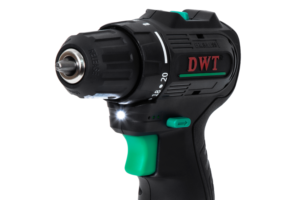 Бесщеточная аккумуляторная дрель-шуруповерт DWT ABSP-12 DN-2 BMC