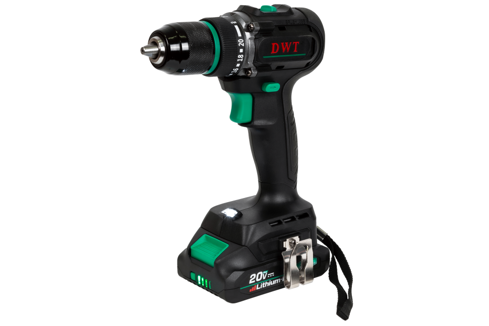 Бесщеточная аккумуляторная дрель-шуруповерт DWT ABSP-20 DNF-2 BMC