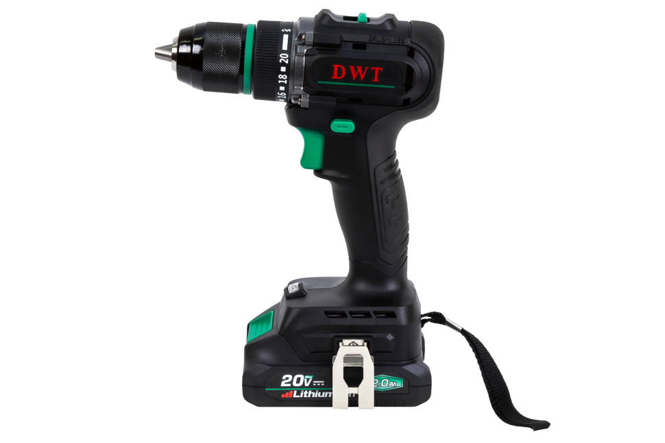 Бесщеточная аккумуляторная дрель-шуруповерт DWT ABSP-20 DNF-2 BMC