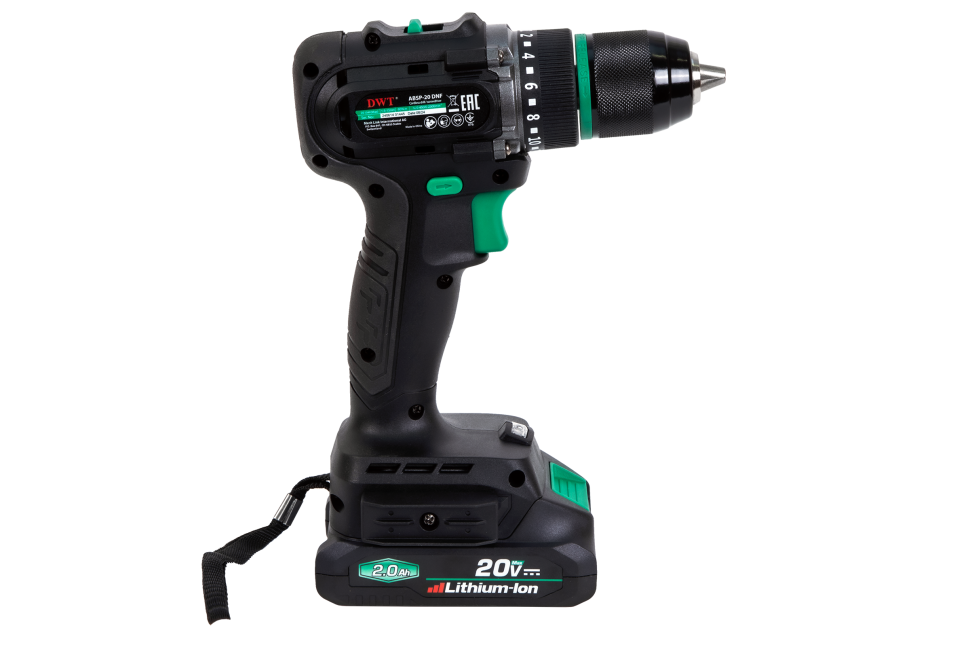 Бесщеточная аккумуляторная дрель-шуруповерт DWT ABSP-20 DNF-2 BMC