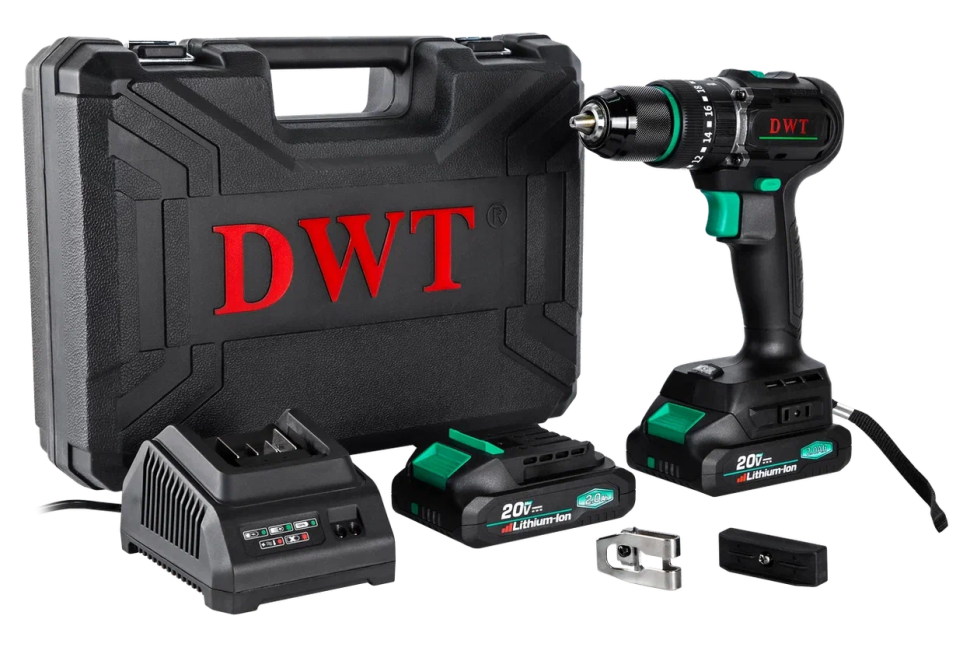 Бесщеточная аккумуляторная ударная дрель-шуруповерт DWT ASBP-20 DNG-2 BMC