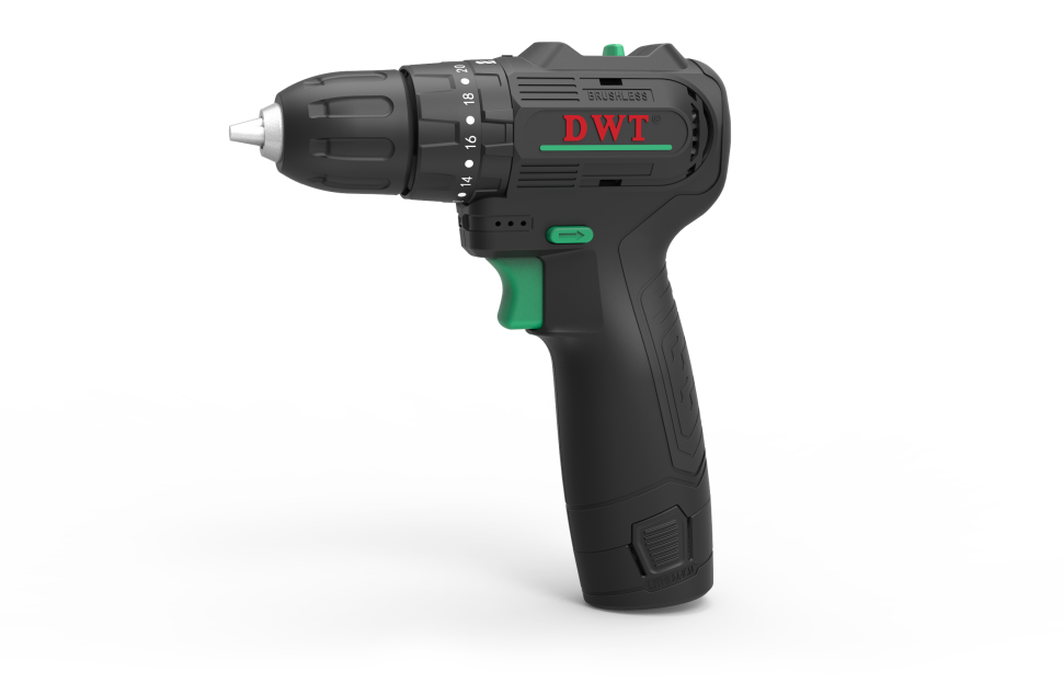 Бесщеточная аккумуляторная ударная дрель-шуруповерт DWT ASBP-12 DN-2 BMC