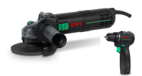 Набор электроинструментов SET-1-DWT - Бесщеточная аккумуляторная дрель-шуруповерт ABSP-12 DN-2 BMC + Угловая шлифовальная машина WSP07-125 Q
