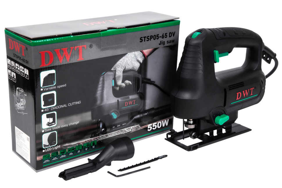 Набор электроинструментов SET-2-DWT - Лобзик STSP05-65 DV + Угловая шлифовальная машина WSP07-125 Q