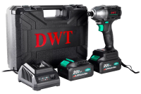 Бесщеточный аккумуляторный ударный винтоверт DWT ASCP-20 DN-4C2 BMC