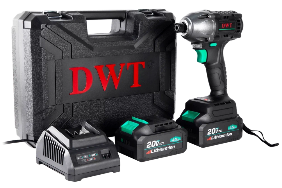 Бесщеточный аккумуляторный ударный винтоверт DWT ASCP-20 DN-4C2 BMC