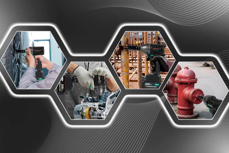 Бесщеточный аккумуляторный ударный гайковерт DWT ABWP-20 DN-4C2 BMC