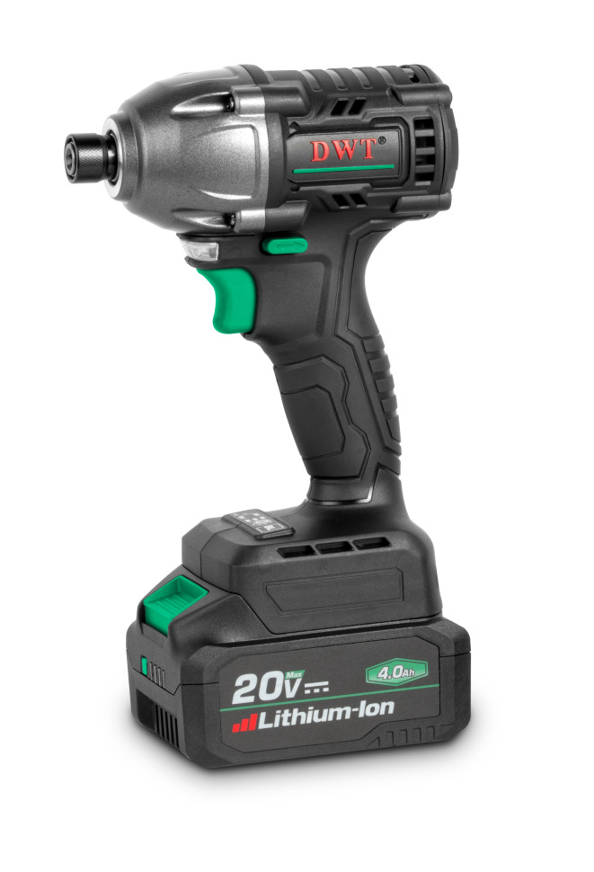 Бесщеточный аккумуляторный ударный винтоверт DWT ASCP-20 DN-4C1 (1 АКБ; ЗУ; Кейс)