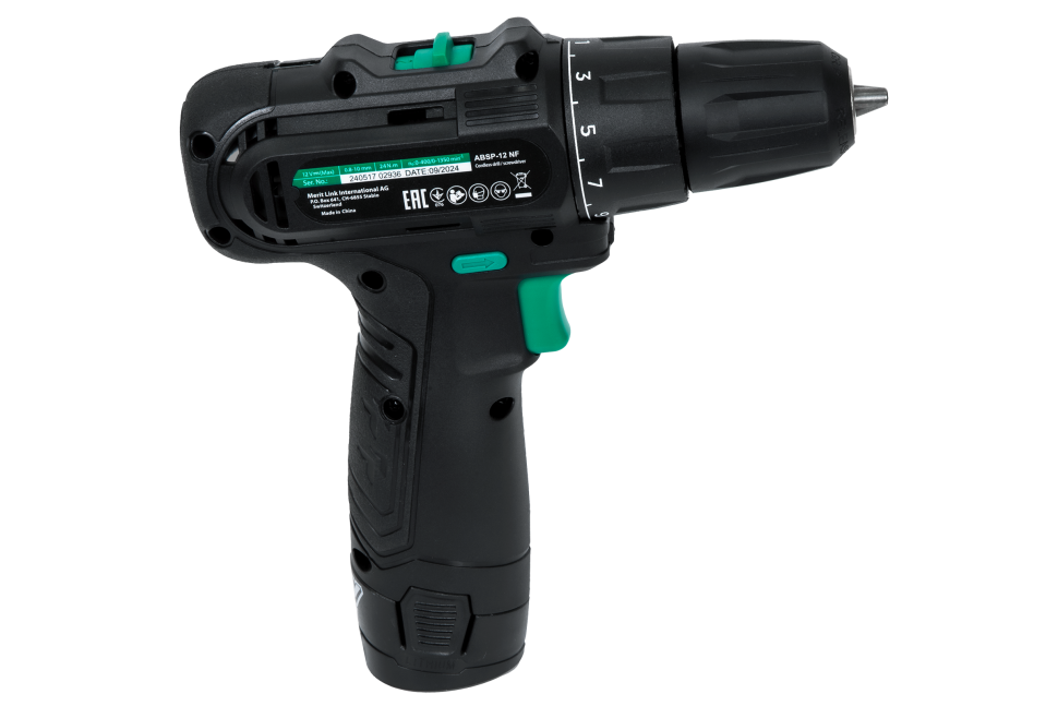 Аккумуляторная дрель-шуруповерт DWT ABSP-12 NF-2 (1 АКБ; ЗУ; кейс)