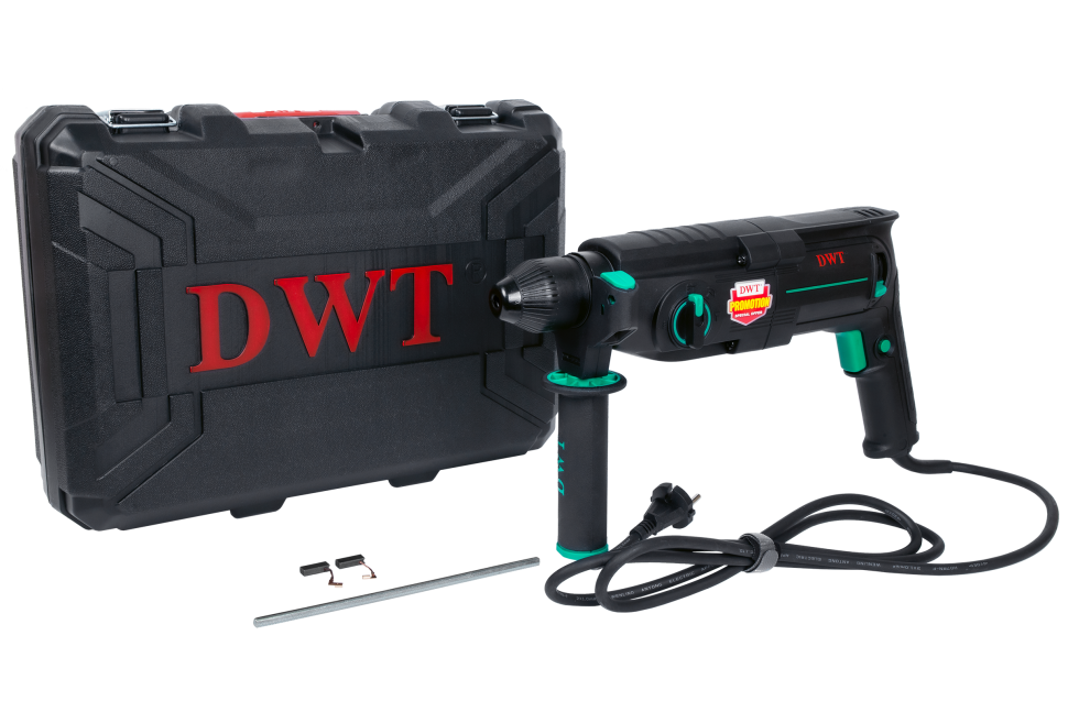 Набор электроинструментов SET-3-DWT: перфоратор SDS-Plus SBHP08-26 BMC + аккумуляторная дрель-шуруповерт ABSP-20 NF-2 BMC.